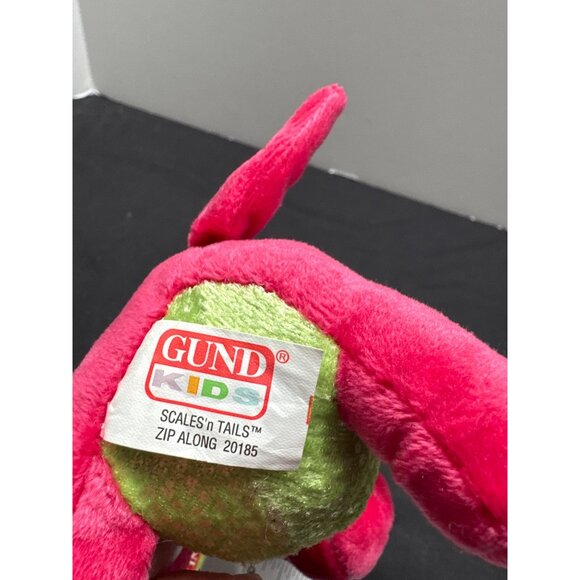 Gund Kids Scales N Tails Zip Along Plush Dragon Toy - Picture 6 of 7